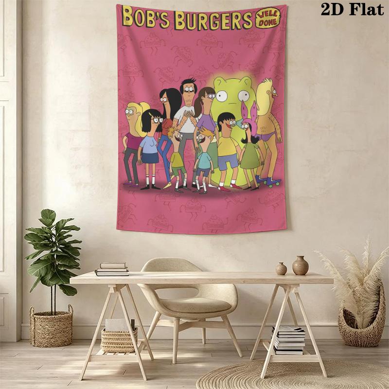 Bob's Burgers Pattern Home Decor Tapestry, Wall Hanging, Decorative RV Wall Cloth.MGT0918365