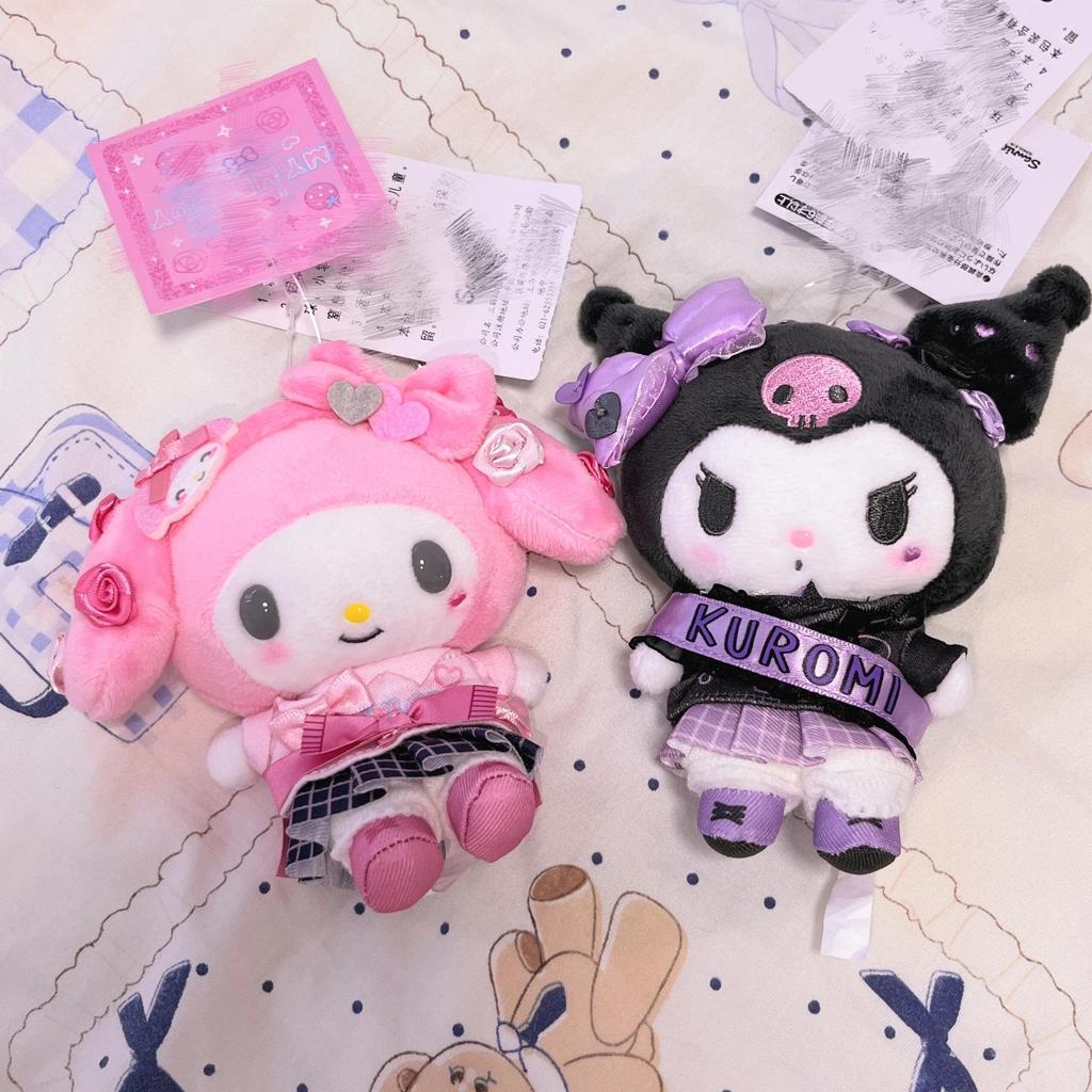 Sanrios Heisei Shining University Gen 2 Plush Toy Keychain Melody Kuromi Piano Spicy Girl Decoration Bag Charm Girly Bestie Gift