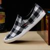 New Arrival Men Casual Canvas Shoes  Fashion Men Black White Flats Laofer Driving Shoes Zapatos Hombre Mens Flats 669