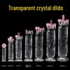 Realistic Crystal Suction Dildo - Soft Anal Plug for Women, No Balls, Adult Masturbation Toy