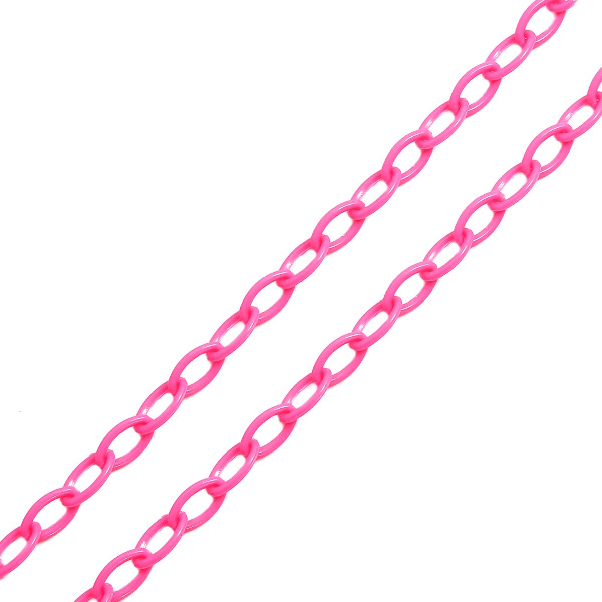 

4 шт. 40 см яркие цветные акриловые модные цепочки для солнцезащитных очков, бусины для самостоятельного изготовления ювелирных изделий, аксессуары для солнцезащитных очков фуксия