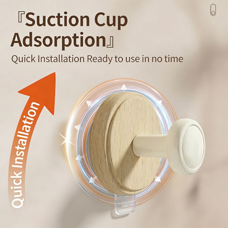 Suction Cup Hooks Wall Mounted Bathroom Clothes Hanger Kitchen Cabinet Door Hooks For Bathroom Tile Glass Surfaces