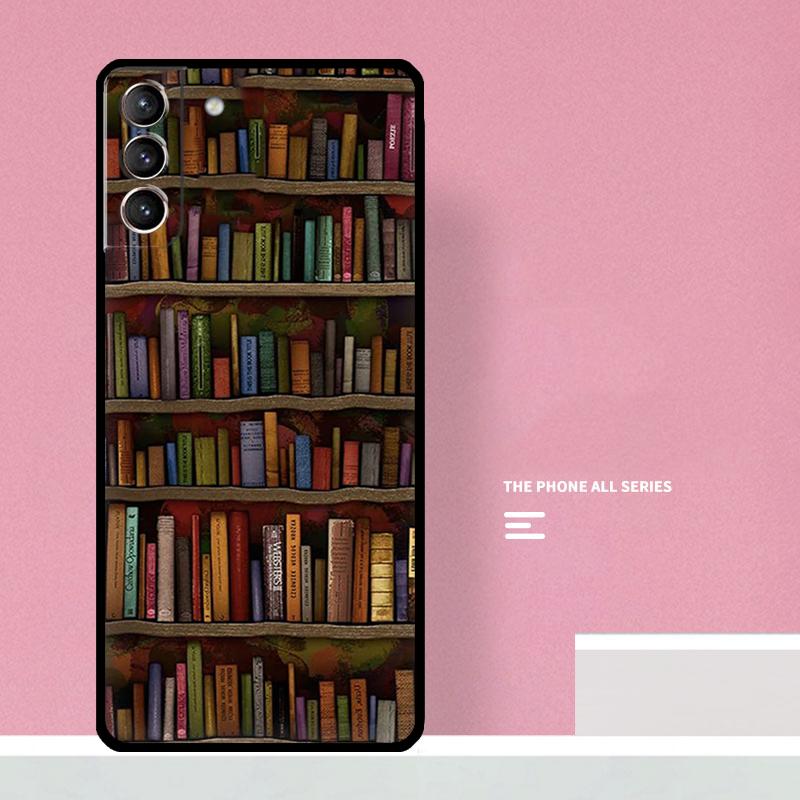 Library  Bookish Case For Samsung Galaxy S23 S22 Ultra Plus S8 S9 S10 Plus Note 10 20 S21 FE S20 FE Cover