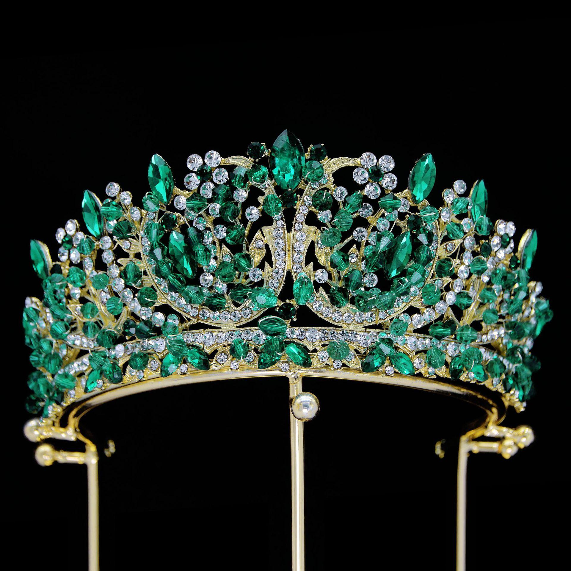 

Элегантный европейский и американский многоцветный сплав, хрустальный свадебный головной убор, свадебная корона