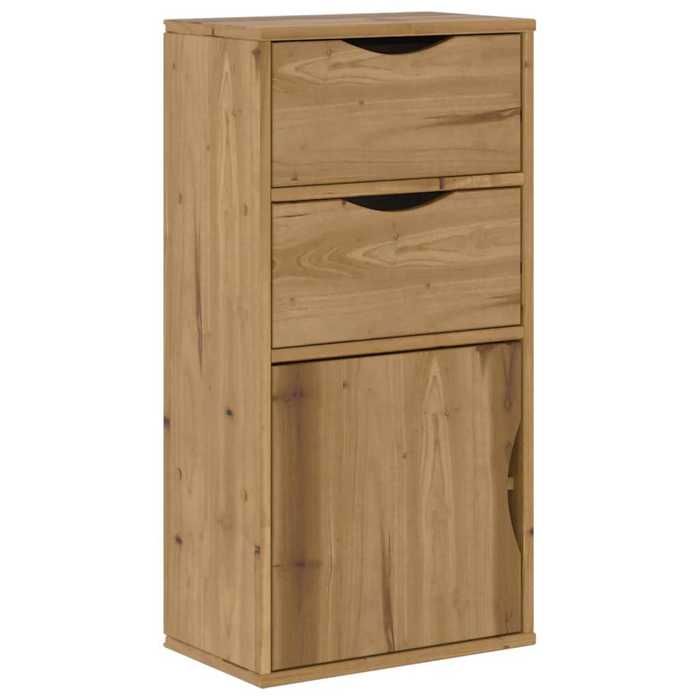 VidaXL Armoire latérale avec tiroirs ODDA 40x24x79 cm bois massif pin, armoire, buffet, meuble de rangement de cuisine, 4103597