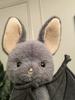 Jc Brooks Bat Cute Grey Bat Plush Toy Soft Stuffed Animal Kawaii Halloween Gift For Kids Collectible Furry Doll For Home Decor