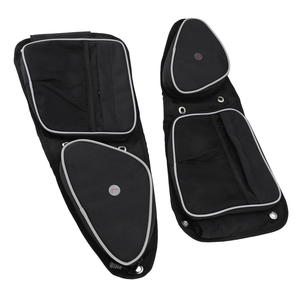 UTV Side Door Bag with Knee Pad Oxford Cloth Driver and Passenger Side Storage Bag Set Replacement