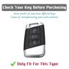 Anti-scratch TPU Car Key Case Cover for Volkswagen VW Passat B8 Magotan Skoda Superb A7 Key Fob Shell with Keychain Accessories