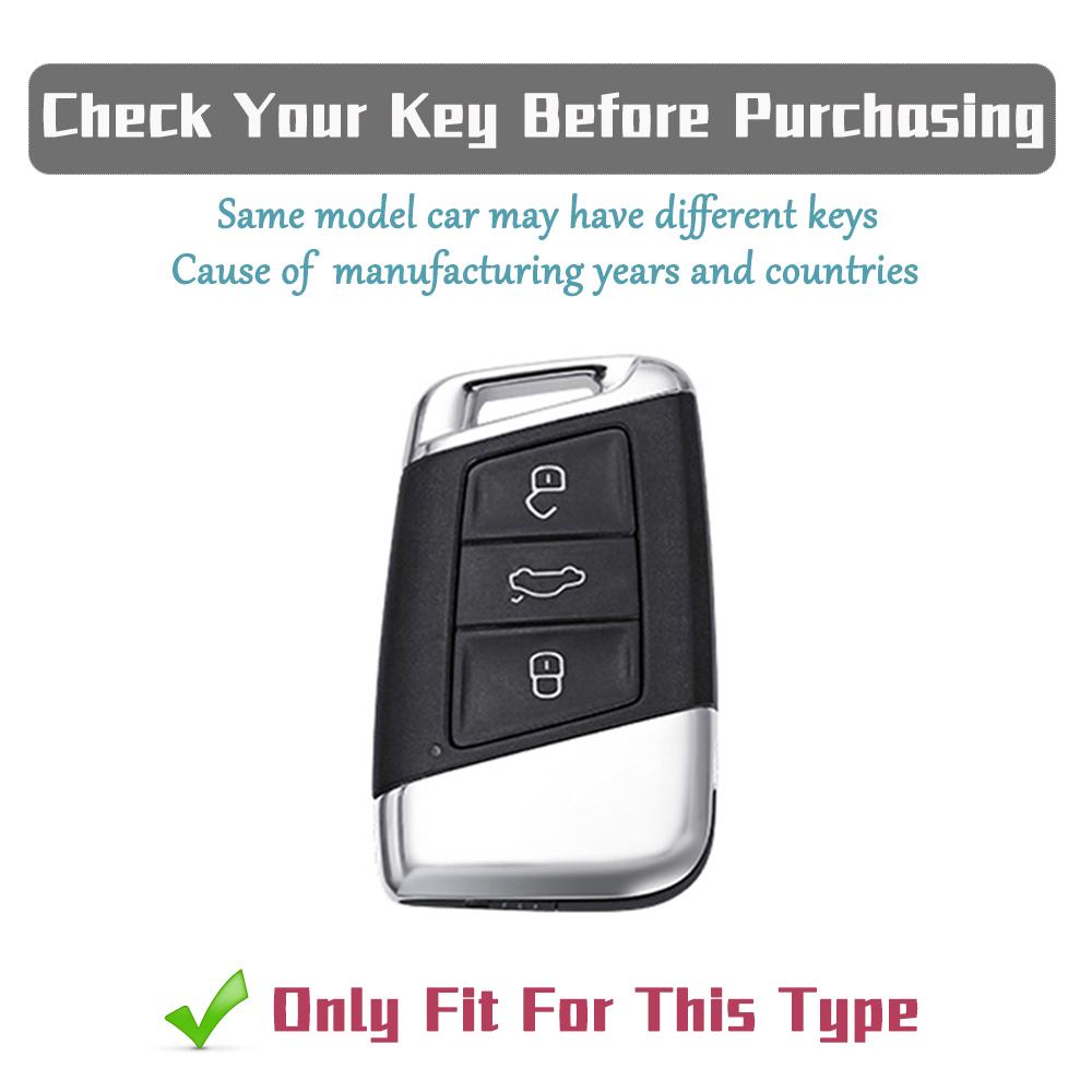 Anti-scratch TPU Car Key Case Cover for Volkswagen VW Passat B8 Magotan Skoda Superb A7 Key Fob Shell with Keychain Accessories