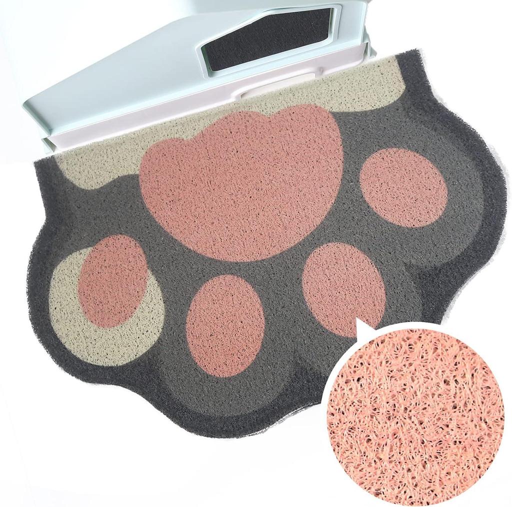 Minimalist Silk Cat Litter and Feeding Mat - Trap, Cute, Easy to Clean