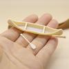 Miniature Sailing Boat 1 Set Canoe Ornament Perfect for Elegant Dollhouse Decor Display