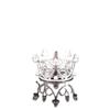 Queen Crown Cake Decoration with Lace, Pearls, and Baby's Breath for Birthdays