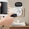 360 Degrees Rotating Screen Timer Socket AC230V 16A 3680W Digital Timer 10 Programmable Switches Program Digital Timer