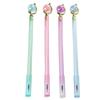 Crystal Globe Floral Pen: Cute Transparent Neutral Pen for Students & Office Writing