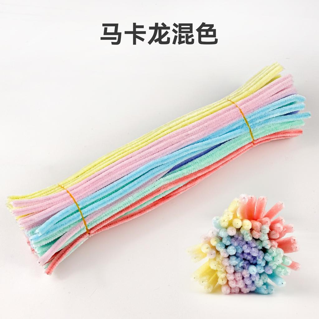 Pipe Cleaners For Flowers Chenille Stem Pipe Kid Diy Creative Toy Chenillewire Craft Kindergarten Handmade Material Plush Strips