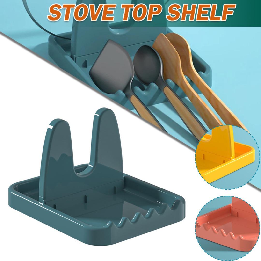

PDTO Складная подставка для крышки Кухонная лопатка Суповая ложка Столешница Полка для хранения крышки горшка