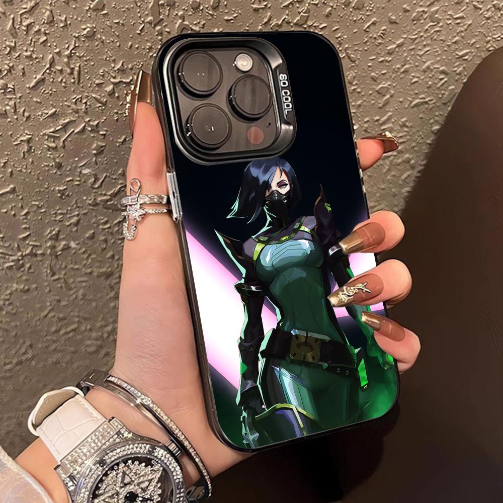 Valo Viper Phone Case for iPhone 17 16 15 14 13 12 11 X XR XS Air Pro Max Plus Black Colorful Silver Cover