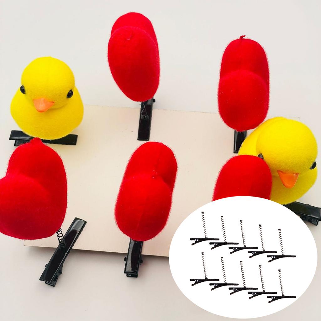 10Pcs Plain Hair Clip Blank Hairpin Hair Clips with Springs Alloy Hairpin Plain Barrette Blank Crafting