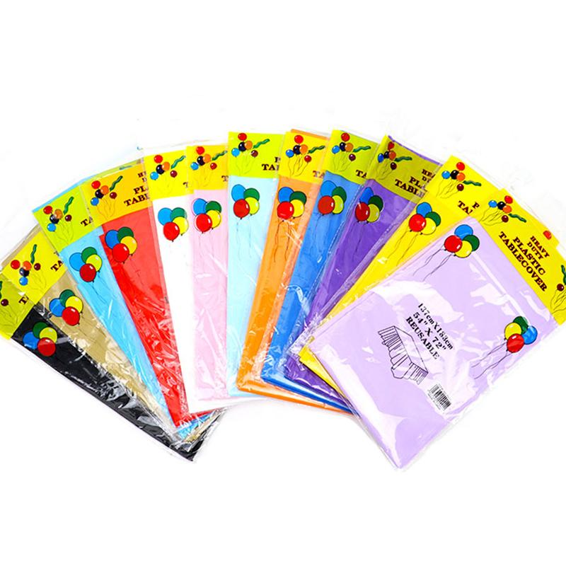 Environmentally Friendly Disposable Plastic Party Wedding Tablecloth Catering Meal Tableware Environmentally Party Tablecloths