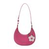 Stylish Crescent Pu Shoulder Bag For Women Chic Street Fashion Trendy Purse