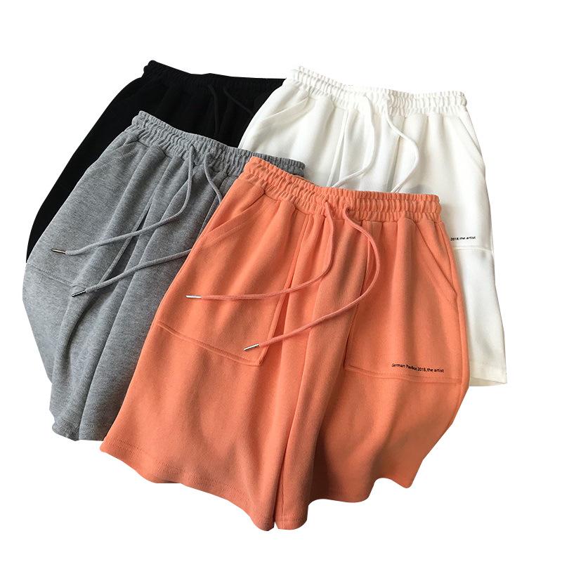 Women's Cotton Blend High-Waist Slimming Wide-Leg Casual Summer Shorts