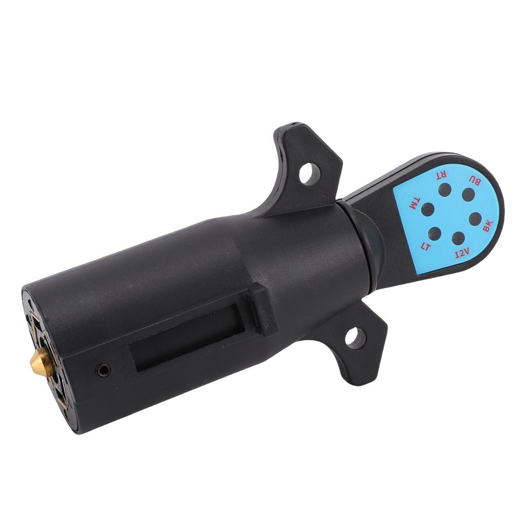 7 Pin Trailer Plug Tester 6 LED Indicators 7 Way Trailer Light Tester for Diagnosing