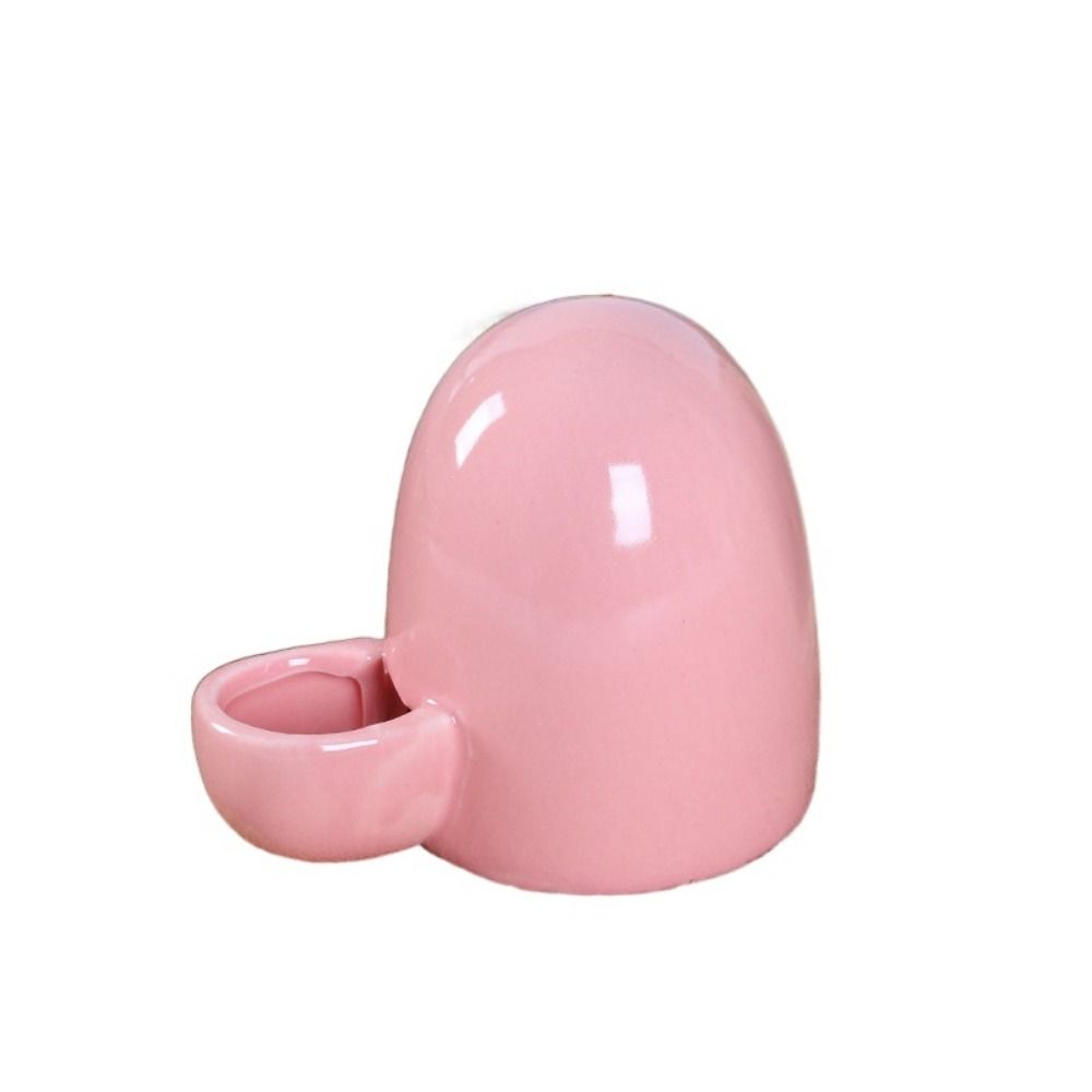 Guinea Pig Water Bowl Rutted Hamster Ceramics Water Feeder Ceramic Automatic Hamster Snack Bowl Anti Overturning Tiny Rat