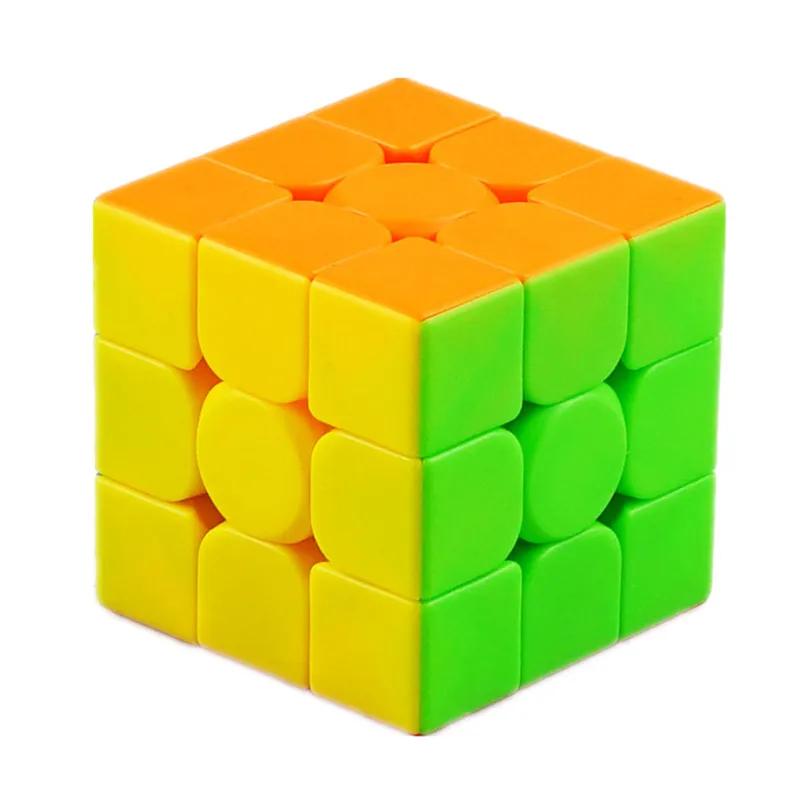 Moyu Cubing Classroom Meilong 3/3C 3x3 Magic Stickerless 3 Layers Speed Cube צעצועי פאזל מקצועיים לילדים