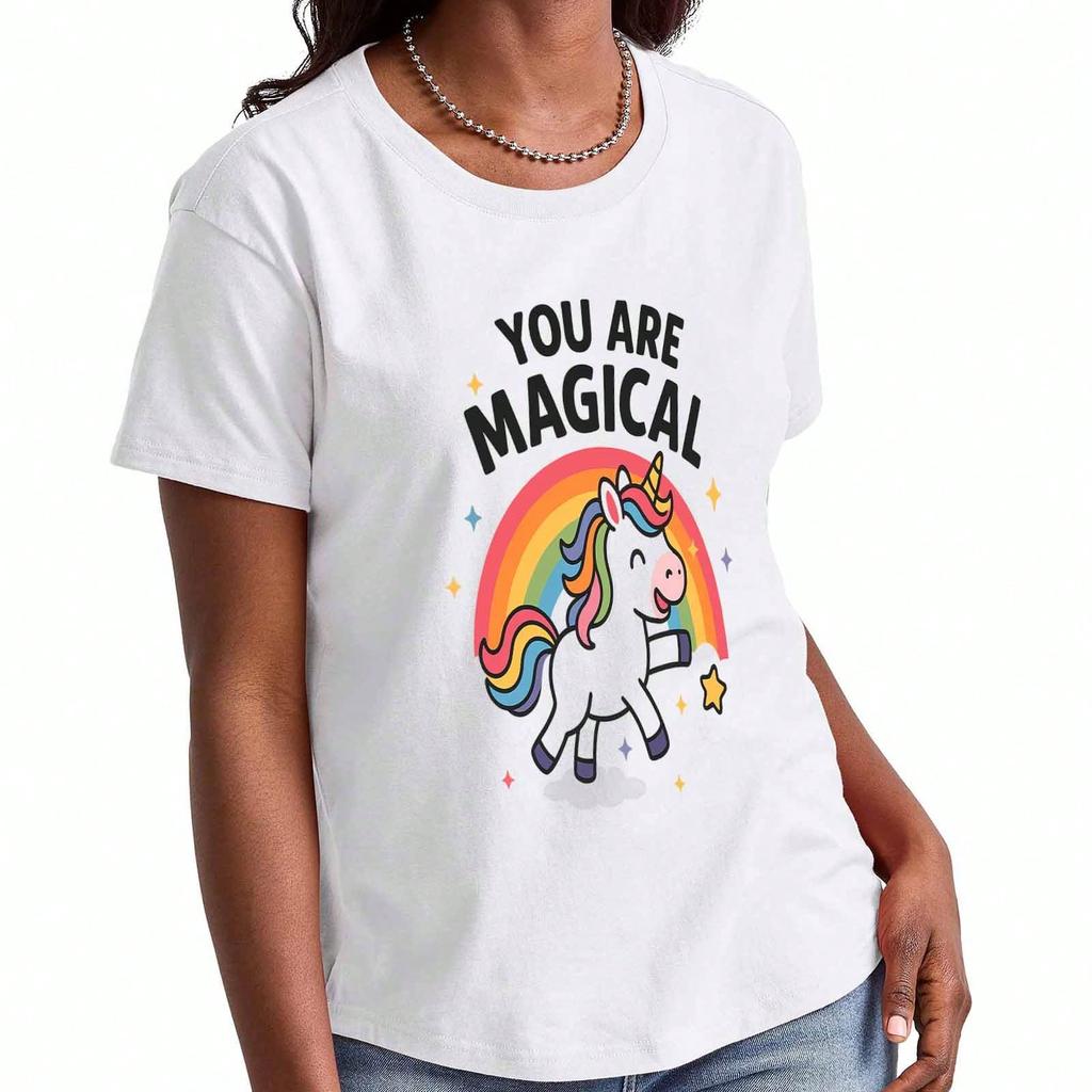 Magical Unicorn Wounisex's Cotton T Shirt, Premium Cotton Graphic Tee, Durable And Comfortable, Casual Style, Magical Since 2019 Design, Unicorn Prin
