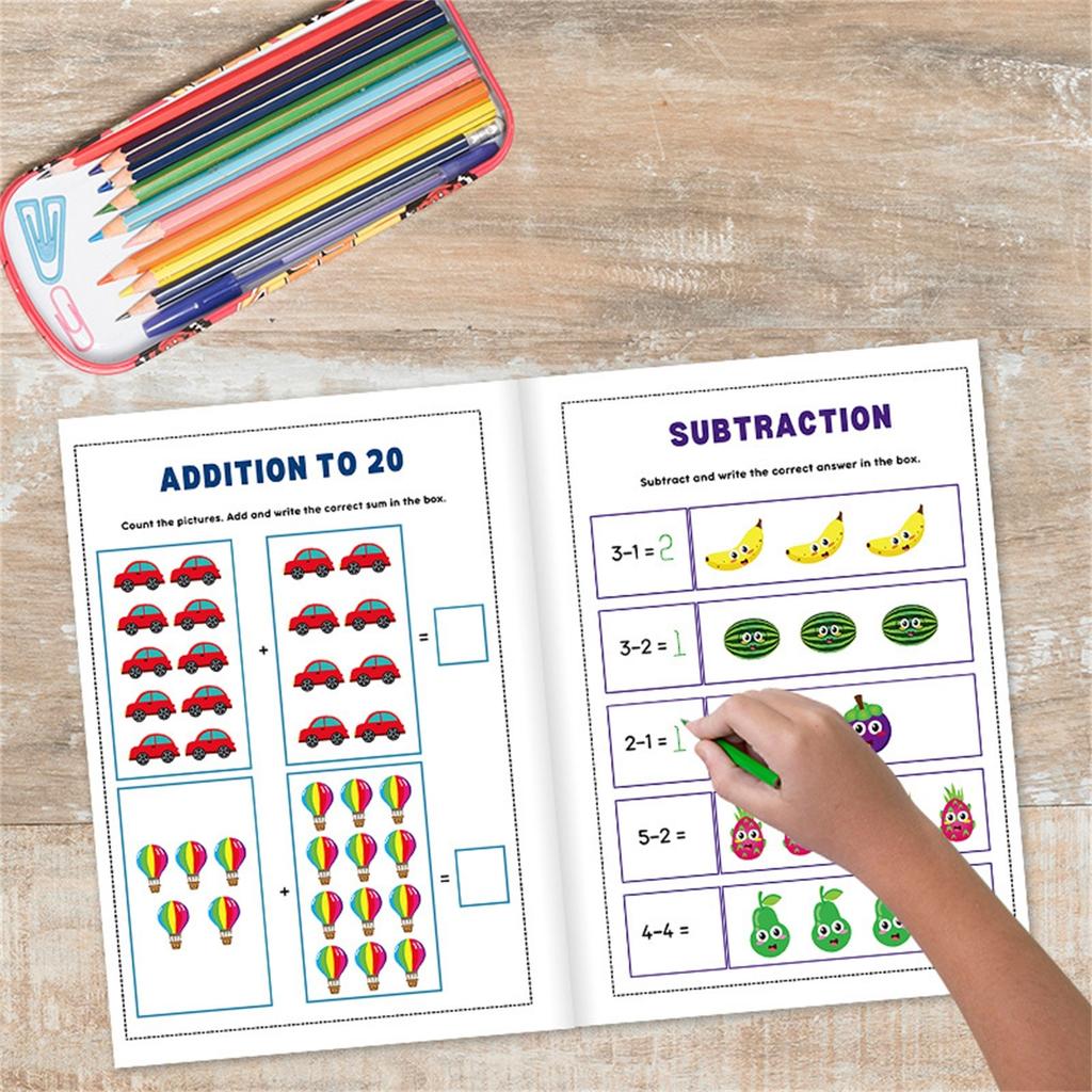 Coloring Book, Let's Count, Let's Write | Early Childhood Education Learning Activity Book