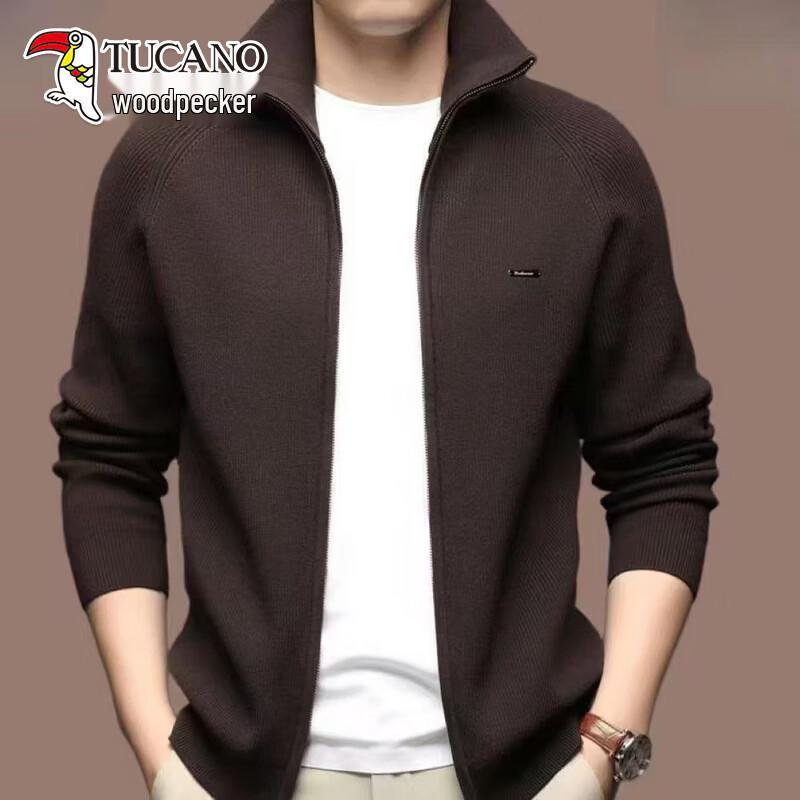 TUCANO Men s Solid Knit Cardigan Jacket 170/L