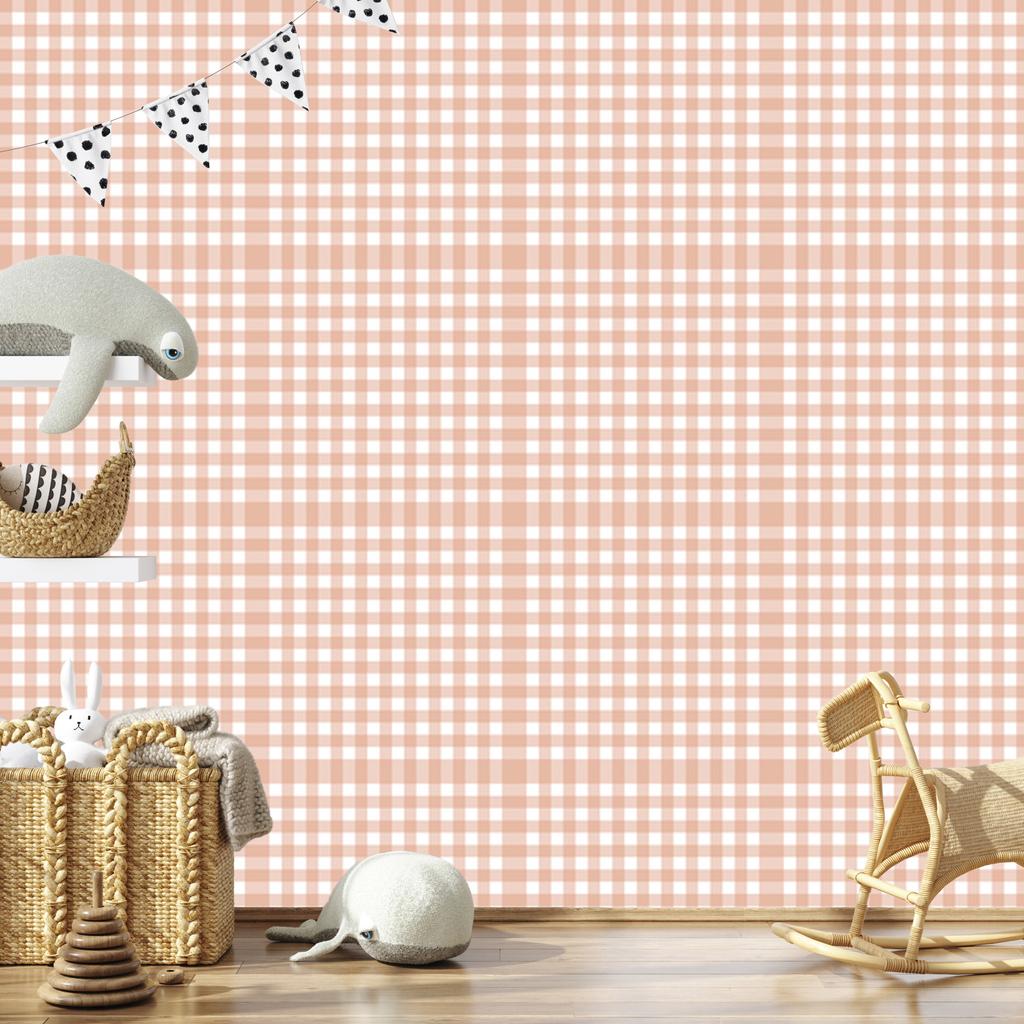 Wallpaper Fabric Pattern Cream and White, Clear Detail 50x1000