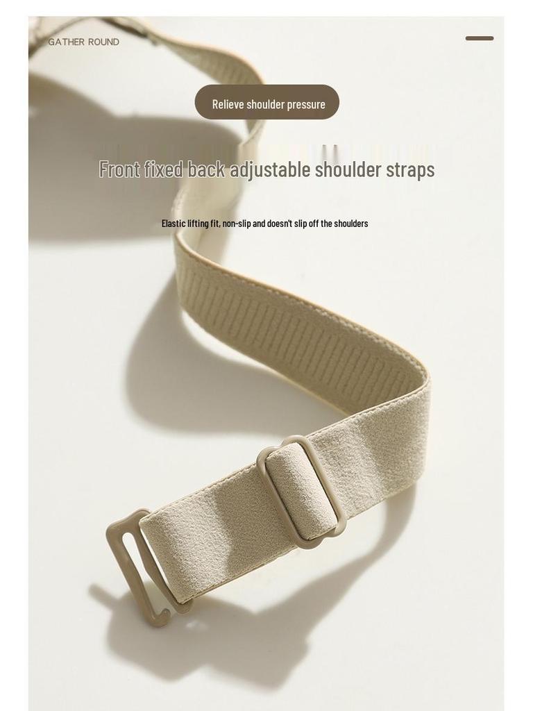 Seamless Push-Up Bra: Chest Minimizer & Anti-Sagging Shaping with Side Support, Wireless 3D Cups