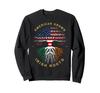 American Grown With Irish Roots Tree USA Flag Unique Gift Sweatshirt