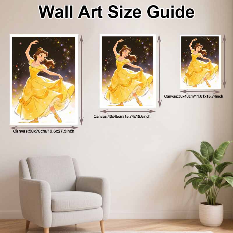 Disney Belle Diamond Paint Painting Art Kit Handmade DIY5D Home Decor Gift