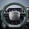 Suitable for Lancia Premium Suede Snap-On Steering Wheel Cover, Non-Slip and Durable, for Models Like Ypsilon, Delta, Voyager