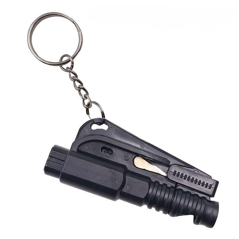 1pc Mini Safety Hammer Keychain Escape Car Life-saving Escape Hammer Window Broken Emergency Glass Breaker