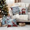 45X45Cm Christmas Atmosphere Pillowcase Bedroom Cushion Cover 100% Polyester Living Room Cushion Pillowcase Home Decor