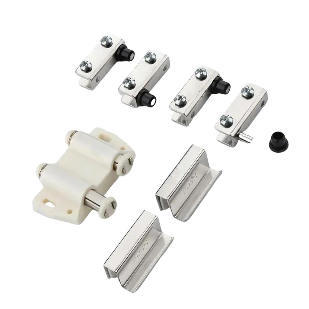 Magnetic Push To Open Touch Latches Glass Door Hinge Clamp Double Head Magnetic Catches Display Cabinet Hinge Enduring