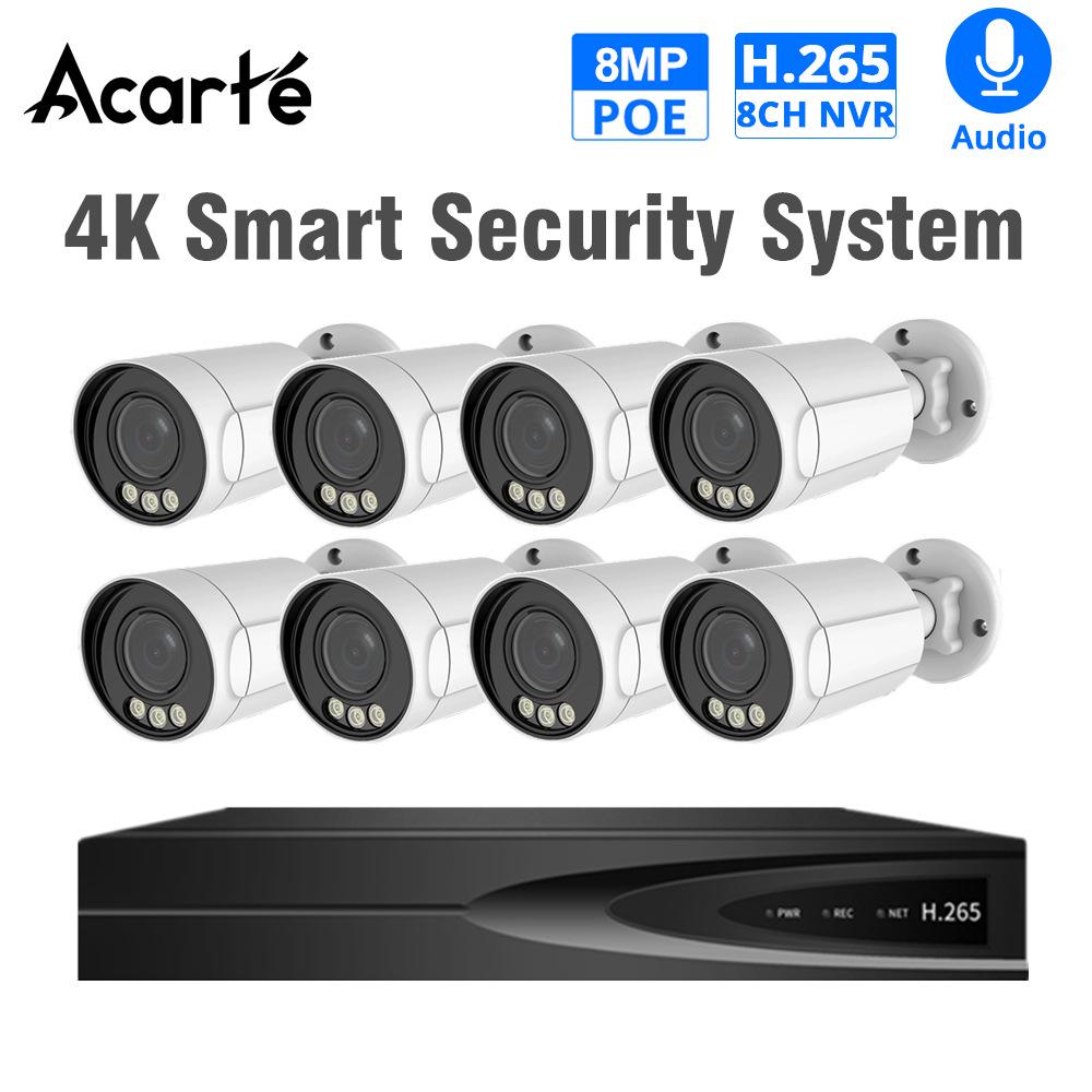Acarte 4K 5X Zoom PoE Security Camera CCTV Surveillance Kit