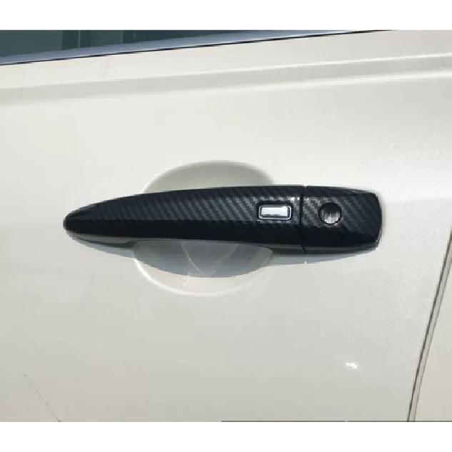 Carbon Fiber Door Handles Cover Trim For Nissan Altima -2024