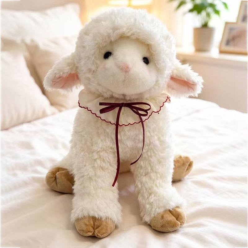 Cute Lamb Plush Backpack - Adorable Sheep Shoulder Bag Gift for Girls