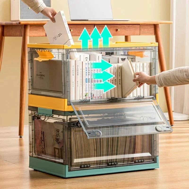 Large Capacity Foldable Storage Box - Organizer for Clothes Toys Snacks Books & Shoes Perfect for Wardrobe Car & Household Needs