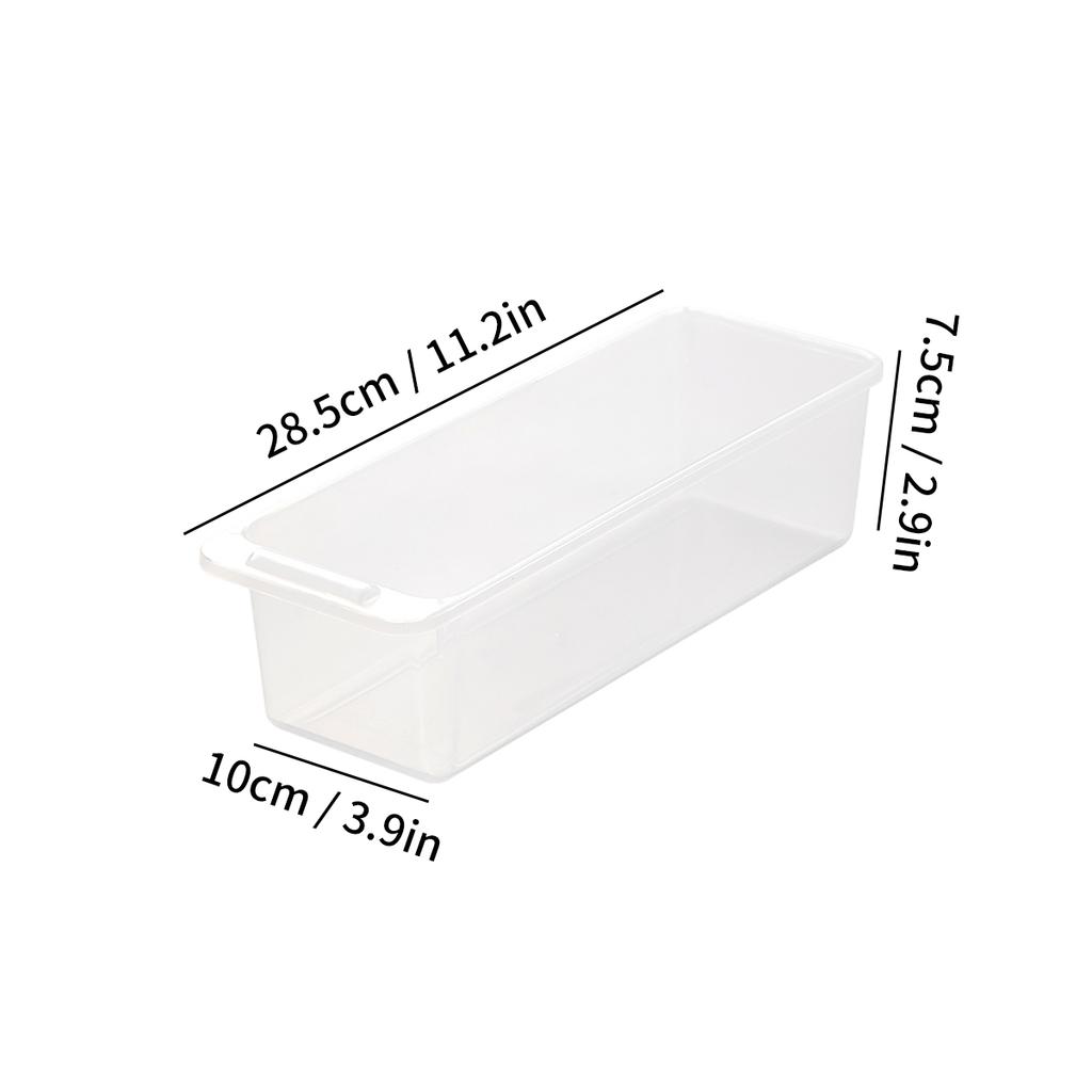 Plastic Storage Rack Refrigerator Layered Separator Shelves With Detachable Partition Kitchen Food Storage Basket