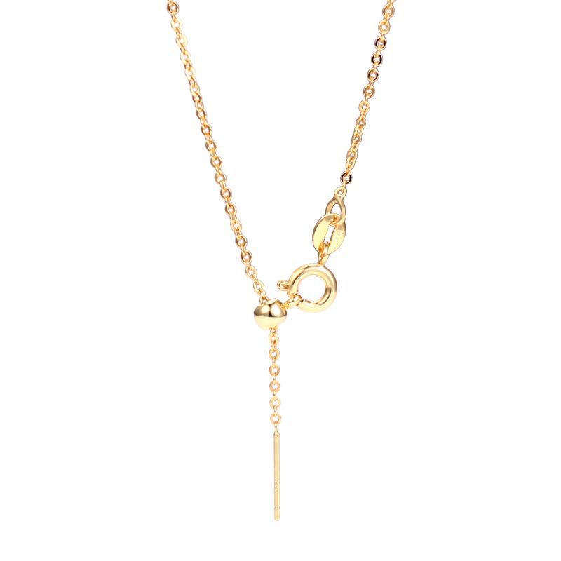 Adjustable Women's Clavicle Necklace with Cross Pendant