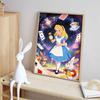 Disney Diamond Painting Kit Full Diamond Round Alice In Wonderland Home Decor Craft Gift