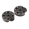 2pcs Portal Cover Plates Brass Portal Covers Weights for Capra for SCX10 III 1/10 RC Crawler Car Front Rear Axle Covers Black