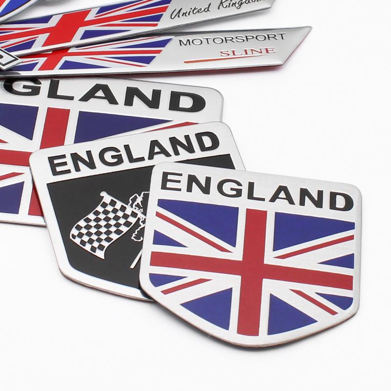 Auto Styling 3D Aluminium ENGLAND Vereinigtes Königreich UK Nationalflagge Karte Auto Motorrad Abzeichen Emblem Aufkleber Auto Zubehör