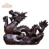 Dragon Ornament Wooden Chinese Zodiac Dragon Statue, Wealth Good Luck Decor