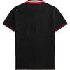 Polo Ralph Lauren Striped Logo Embroidered Vertical Button Short Sleeve Polo Shirt Men tops Black 710828371-001